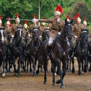 Troops of the Household Cavalry during the Brigade Major's Review, the final rehearsal of the Trooping the Colour, the Queen's annual birthday parade, on Horse Guards Parade, Whitehall, London on Thursday. Picture: PA