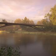 An artist's impression of the new bridge