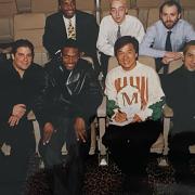 Rush Hour stars Chris Tucker and Jackie Chan pay a visit to the Worcester Odeon in 1999. The cinema's manager Kene Mkparu can be seen in the black suit in the back row