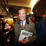 Nigel Farage will be hosting his GB News show live from a pub in Worcester tonight (PA)