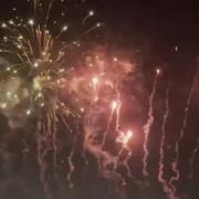 COLOURFUL: A fireworks display is taking place in Kempsey, near Worcester.