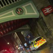 POLICE: Officers arrived at the train station in Foregate Street