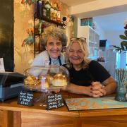 FLASHBACK: Suzanne Hope and Ann Solly at Chamberlains tea room in Severn Street.