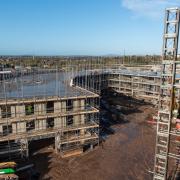 VIEW: An aerial view of the progress so far at Sherriff Gate