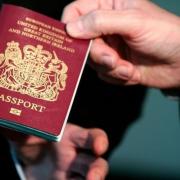 Passport being checked