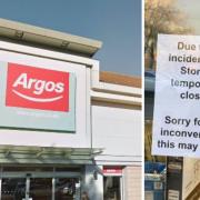 Argos in Elgar Retail Park was burgled over the weekend