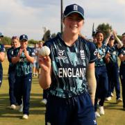 Impressive: Worcestershire's Ellie Anderson takes five wickets to help England reach U19 T20 World Cup semi-final.