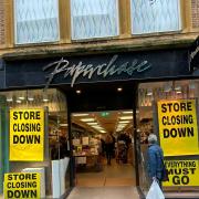 CLOSING: Customers flocked to Paperchase in Worcester High Street to get the best deals in the closing down sale