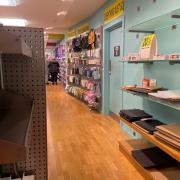 Empty shelves at Paperchase in Worcester