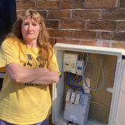 ANGRY: Jane Bamford of Green Lane, Worcester, says she is fed-up of being asked to provide meter readings to E.ON and believes she is being charged for someone else's bill