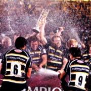WORTH WAITING FOR: The scenes at the final whistle against Cornish Pirates when we had secured promotion will live long in our memories. 20277605