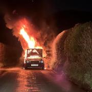 BLAZE: Fire destroys 1989 Mk2 Volkswagen Polo bread van