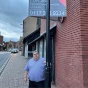 PLANS: Cllr Richard Udall wants Worcester City Council to buy the former Co-op building.