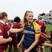 Carys Cox scored a hat-trick in Worcester's big win over Sale at Sixways.