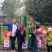 STIKES: Teachers on the picket line outside Stanley Road Primary School and Nursery