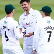 Josh Tongue claimed two scalps with the ball on day two of Worcestershire's match with Sussex
