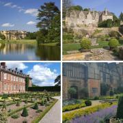 BEAUTIFUL: Clockwise from top left Croome, Snowshill Manor, Coughton Court, Hanbury Hall, all National Trust properties to explore this half-term for families