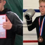 News: Droitwich boxers  - Cameron Doe and Leo Jones - enjoyed their appearance at England Schools Championships