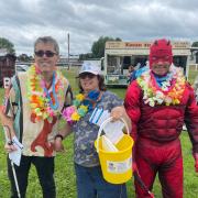Daredevil and friends raising awareness of Sight Concern