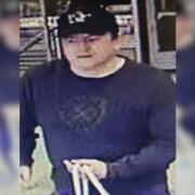 WANTED: Police looking for man in connection with bag thefts.