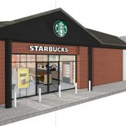 COFFEE: An artist's impression of the new Starbucks in Shrub Hill Retail Park, Worcester