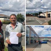 FIGHT: Cllr Jill Desayrah and Matt Brown are among those who have come out against the drive thru proposal at Elgar Retail Park in Blackpole