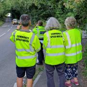 Tibberton Community Speed Watch catch drivers going over the limit in their village.