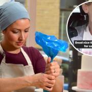 Coronation star Catherine Tyldesley (inset) has hit back at Three Little Birds Bakery owner Rebecca Severs