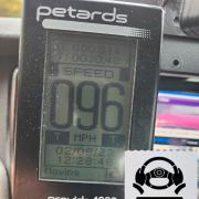 The average speed of a tailgating driver, recorded on the M42 by Worcestershire Operations Patrol Unit