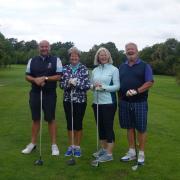A team take part in a previous St Richard’s Hospice Golf Day.