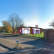 DRIVE-THRU: An artist's impression of the proposed Costa Coffee drive-thru off Malvern Road in Powick