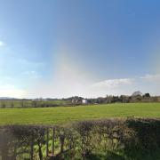 LAND: The fields off Bransford Road in Rushwick where up to eight new homes could be built