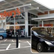 JAIL: Police stopped Amy Smith in a Mercedes on Sainsbury's car park