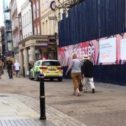 POLICE: A woman has been arrested for in Worcester city centre.