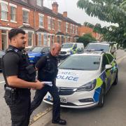 INCIDENT: Police were at the address in Wyld's Lane in Worcester throughout the morning after a cannabis grow was found inside
