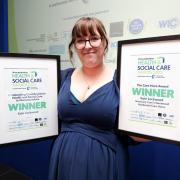 Kate Lockwood from Sanctuary Care's Westmead Residential Care Home at the Worcestershire Health and Social Care Awards.
