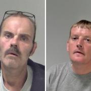 GUILTY: Nicholas Dutfield (left) and Alan Dale have admitted the burglary at an auction house in