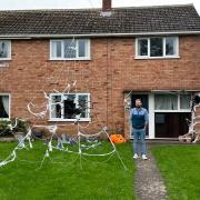SPOOKY:  Nathan Read outside his home on Painswick Close, Warndon