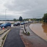 TRAFFIC: Major traffic is being experienced on the A449 due to flooding.