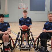 The three University of Worcester students heading to the Kitakyushu Champions Cup in Japan with Team GB. From left to right: Abs Taghrest, Jack Long and Daniel McLaughlin