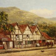 The Old Blacksmith Shop at Great Malvern by Benjamin William Leader