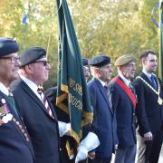 Veterans at the service at County Hall