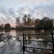 FLOODING: Water levels continue to rise at the River Severn in Worcester.