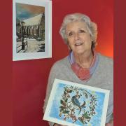 Amateur artist Charlotte Carver, from Welland, has designed and printed her own selection of cards in support of the restoration of St Wulstan's Church