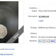 ROYAL MINT: Victoria Cross 50p coin sells for £1000 on eBay.