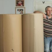 WORRIED: A single father who insulted his home with cardboard is worried by the latest energy price cap announcement.