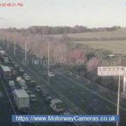 TRAFFIC: Traffic is a building on the M5 northbound after a four car crash
