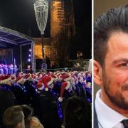SWITCH ON: Worcester Christmas lights switch on, and Peter Andre who switched on Redditch's lights