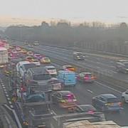 Live traffic updates as M5 north closes in Worcestershire after serious crash