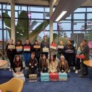 22 health and social care students organised the charity activities